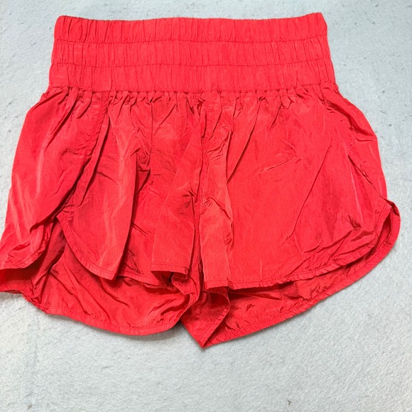 Revival Athletic Running Shorts Women's Size S Red High Waist Workout Gym - Picture 1 of 7